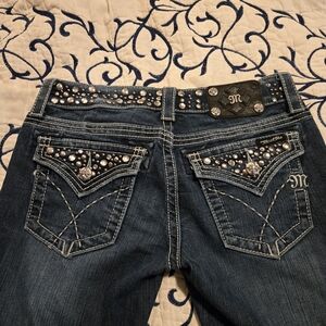 Miss Me Dark Blue Jeans